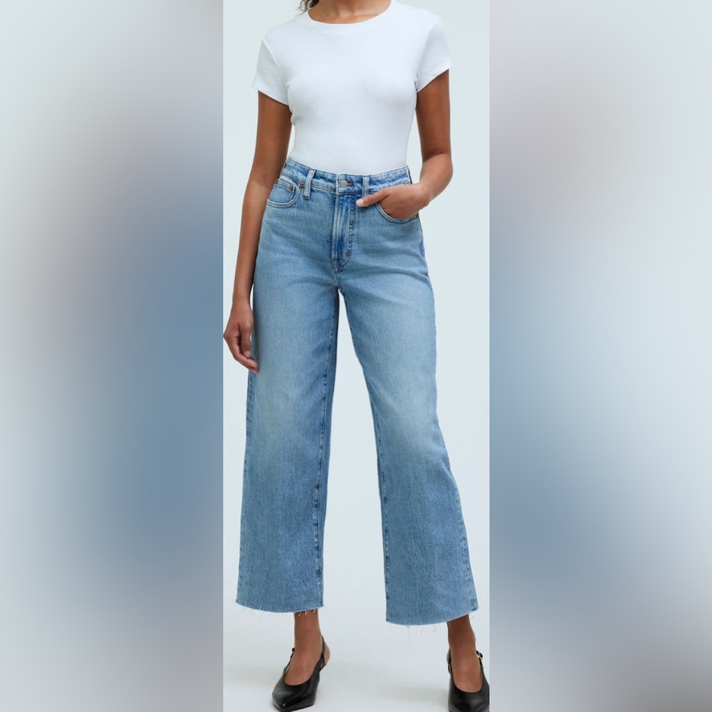 Madewell| The Petite Curvy Perfect Vintage Wide-Leg Crop Jean 28P